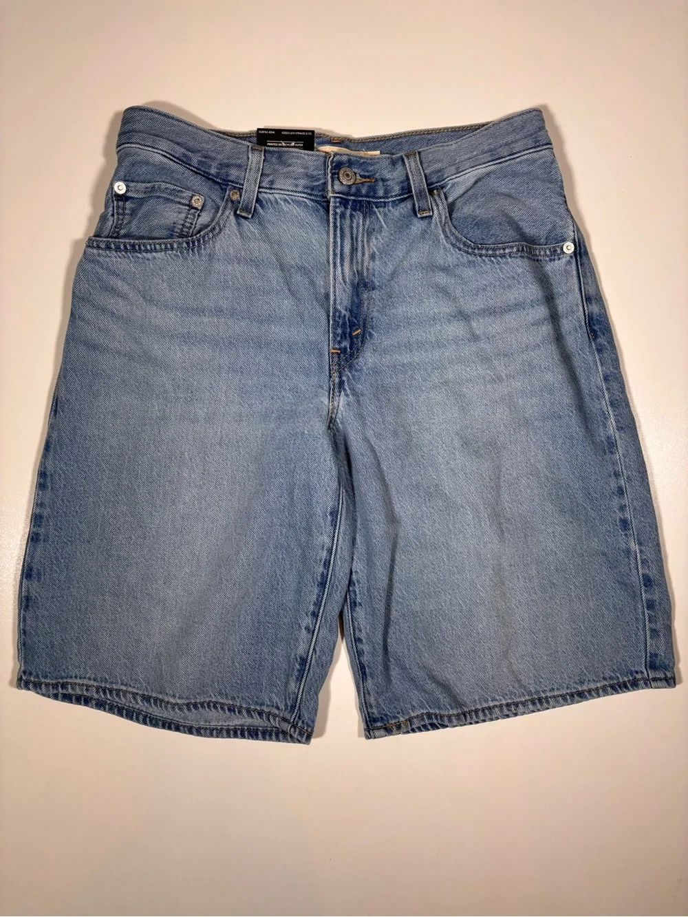 Levi’s Baggy Dad Jort We Did It Light Wash Denim Shorts Size 27 Revolve New